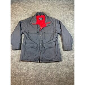 Vintage Woolrich Mackinaw Coat Heavy Wool Overcoat XL Gray Quality